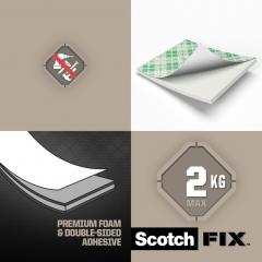 Benzi dublu adezive - Scotch Fix 3M, 16 bucati