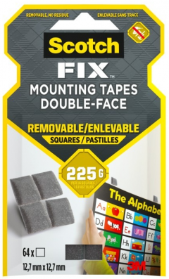 Benzi dublu adezive - Scotch Fix 3M, 64 bucati