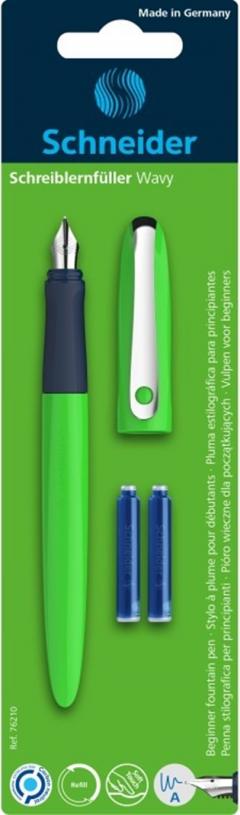 Stilou - Schneider Wavy - Verde + 2 rezerve