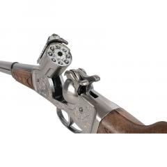 Jucarie - Pusca Cowboy culoare metalic mat, 8 capse