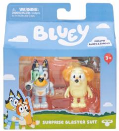 Set 2 figurine - Bluey - Surprise Blaster Suit: Bluey & Chucky