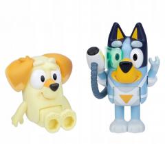 Set 2 figurine - Bluey - Surprise Blaster Suit: Bluey & Chucky