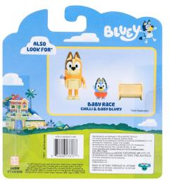 Set 2 figurine - Bluey - Baby Race: Chilli & Baby Bluey