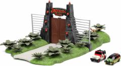 Set masinute metalice + scena Jurassic Park