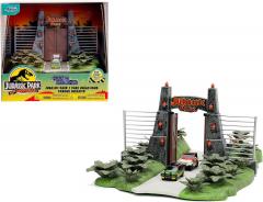 Set masinute metalice + scena Jurassic Park