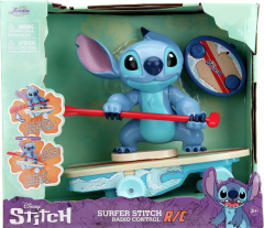 Jucarie - Disney Stitch - Stitch cu placa de surf cu telecomanda