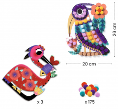 Joc creativ - Pasari cu bilute