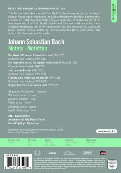 Johann Sebastian Bach: Motets And Sinfonias (DVD)