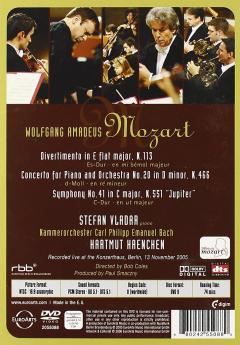 Mozart: Symphonie Nr. 41 "Jupiter", Piano Concerto No. 20, Divertimento K. 113 (DVD)