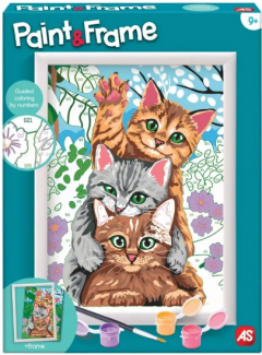 Set pictura pe numere - Paint & Frame - Pisici