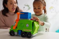Jucarie - Patrula catelusilor - Camion de reciclare si figurina Rocky
