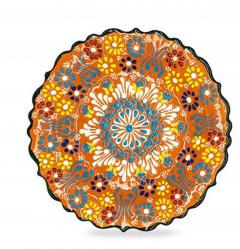 Set 2 farfurii - Istanbul - Portocaliu/Verde