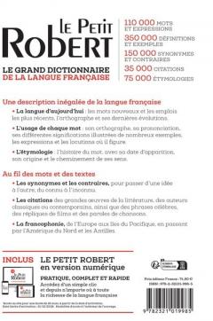 Dictionnaire Le Petit Robert