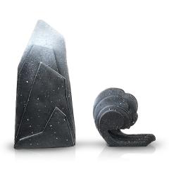 Suport carti - Fjord - Negru-Alb