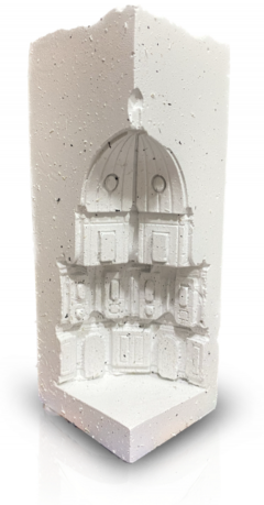 Suport carti - Carteorum - Alb-Nisip