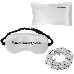 Set pentru somn - Perna, masca si elastic de par 5 more minutes please