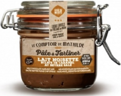 Crema de ciocolata tartinabila cu alune si caramel sarat