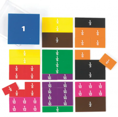 Set educativ - Printed Fraction Squares
