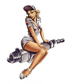 Placuta decorativa - Pin-up Sur Bougie