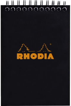Carnet A6 - Rhodia - Negru