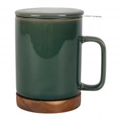 Cana cu infuzor si capac - Smarald