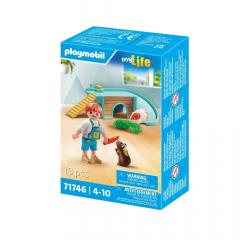 Set de joaca - Playmobil My Life - Casuta porcusorilor de guineea