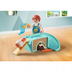 Set de joaca - Playmobil My Life - Casuta porcusorilor de guineea