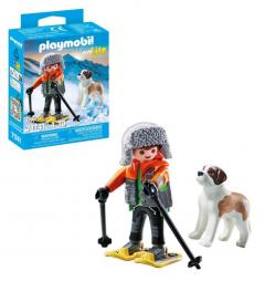 Figurina - Drumet si caine Saint Bernard