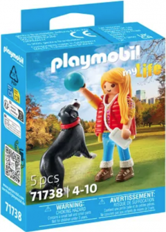 Figurina - Femeia si cainele de munte