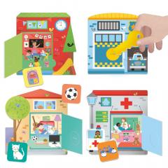 Joc - Montessori - Observa deschide si gaseste