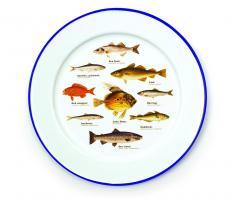 Farfurie metalica - Sea life - Set 2