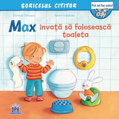 Max invata sa foloseasca toaleta