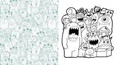 Kawaii Monsters Coloring Book