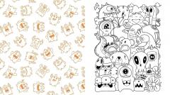 Kawaii Monsters Coloring Book