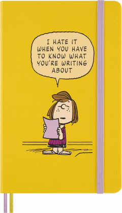 Carnet Peanuts x Moleskine - Large, Ruled, Hardcover (Yellow)
