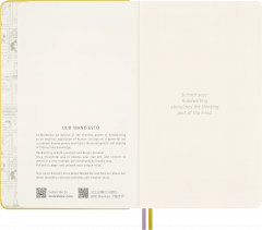 Carnet Peanuts x Moleskine - Large, Ruled, Hardcover (Yellow)
