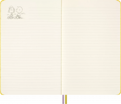 Carnet Peanuts x Moleskine - Large, Ruled, Hardcover (Yellow)