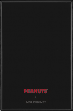 Carnet Peanuts x Moleskine - Large, Ruled, Hardcover (Black & Gift Box)