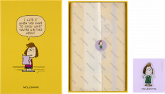 Carnet Peanuts x Moleskine - Large, Ruled, Hardcover (Yellow & Gift Box)