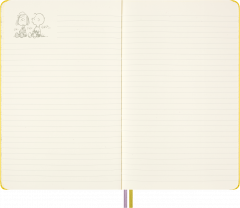 Carnet Peanuts x Moleskine - Large, Ruled, Hardcover (Yellow & Gift Box)