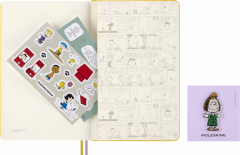 Carnet Peanuts x Moleskine - Large, Ruled, Hardcover (Yellow & Gift Box)