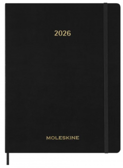 Agenda 2026 Moleskine 13-Month Essential Weekly - XXL, Softcover (Black)