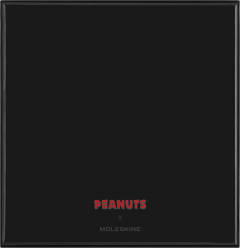 Set carnet + 4 creioane Peanuts x Moleskine - Large, Ruled, Hardcover (Black)