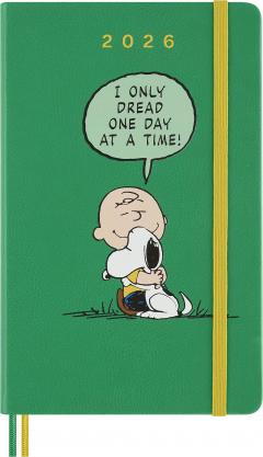 Agenda 2026 Peanuts x Moleskine - Daily, Large, Hardcover (Green)