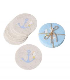 Suport pentru pahar - Ancora (2 culori - pret pe bucata)