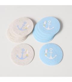 Suport pentru pahar - Ancora (2 culori - pret pe bucata)