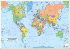 Plansa harta lumii A3 fata/verso