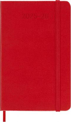 Agenda 2025/2026 Moleskine Classic 18 Months Weekly Planner - Hardcover, Pocket (Red)