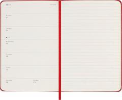 Agenda 2025/2026 Moleskine Classic 18 Months Weekly Planner - Hardcover, Pocket (Red)