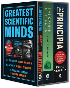 Greatest Scientific Minds (Boxed Set of 3): Origin of Species | Relativity: The General and The Special Theory | The Principia